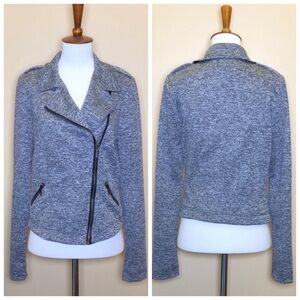 Maurices gray moto jacket Size S Bikercore Motorcycle jacket Lightweight Casual